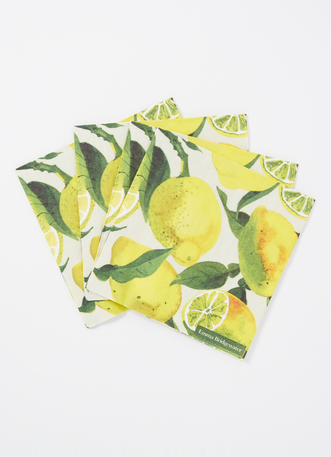 Ihr Ideal Home Lemons servetten 33 x 33 cm  - voorkant 2 abrikoos