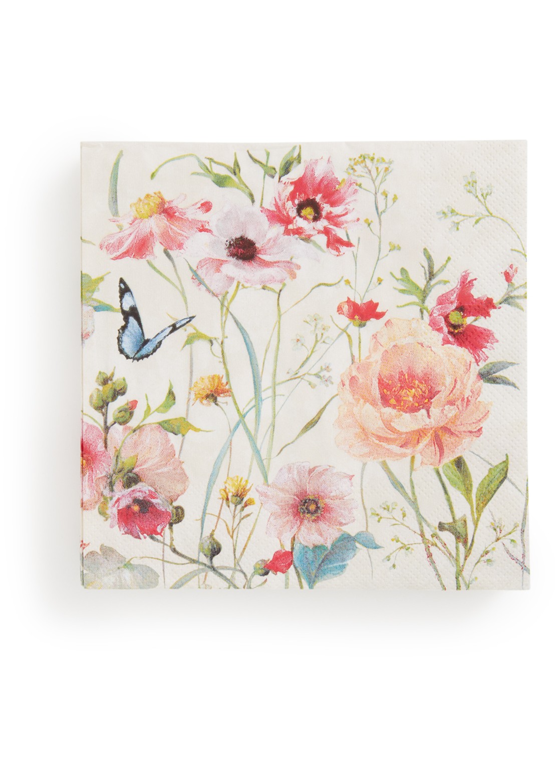 Ihr Ideal Home Living Wildflowers servetten 33 x 33 cm - voorkant roze