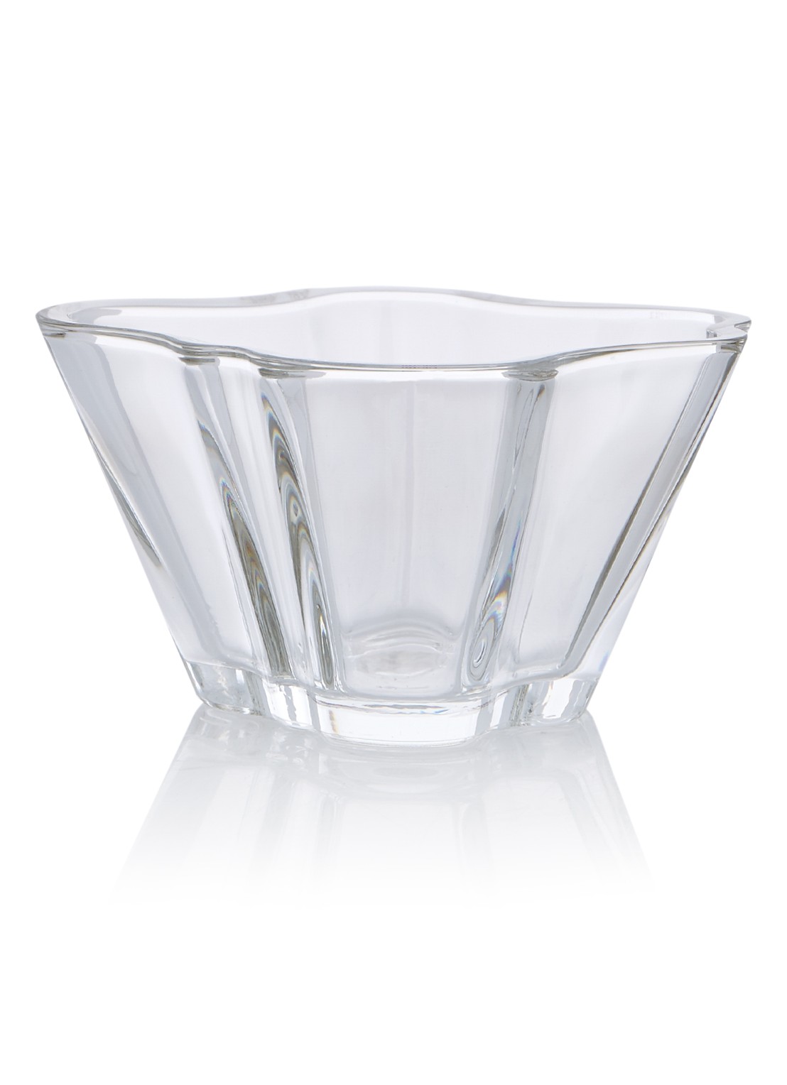 Iittala Aalto bowl 75mm clear - voorkant transparant