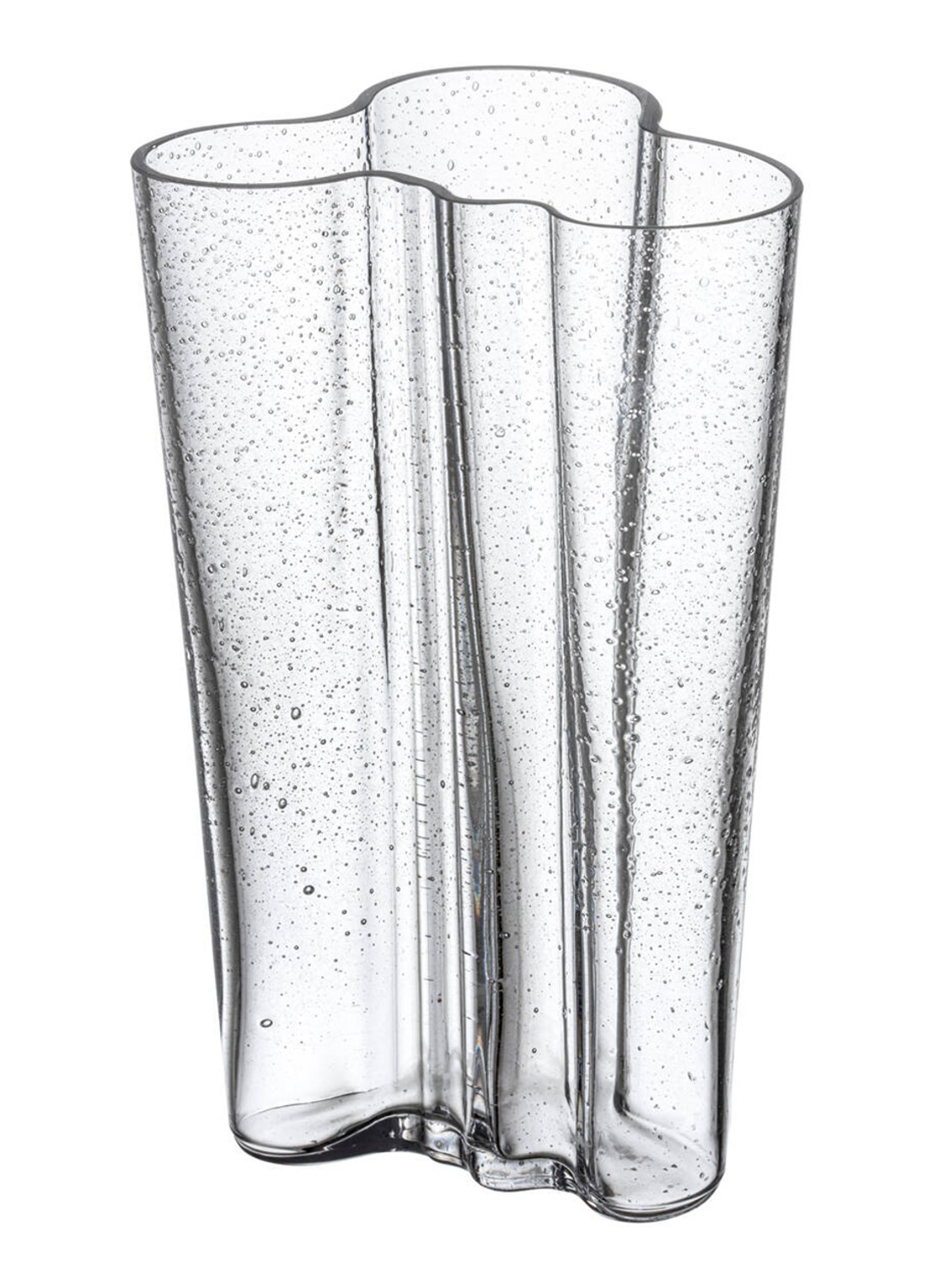 Iittala Aalto vaas 20 cm - voorkant transparant