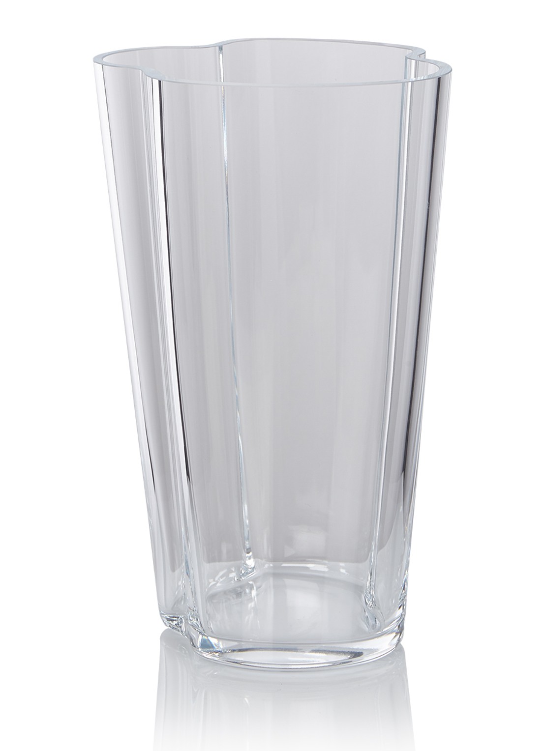 Iittala Aalto vaas 22 cm - voorkant transparant