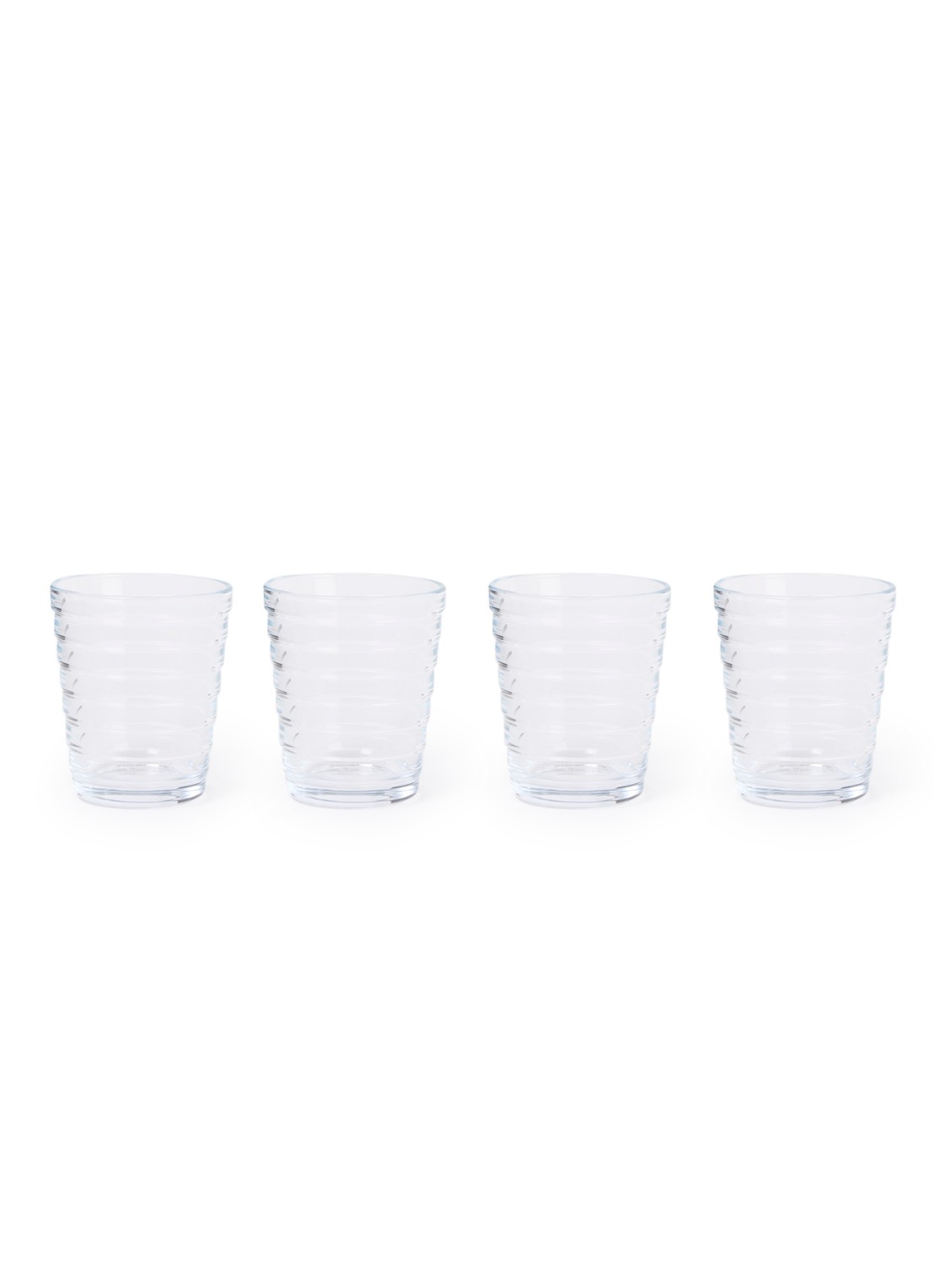 Iittala Aino Aalto drinkglas 22 cl set van 4 - voorkant transparant