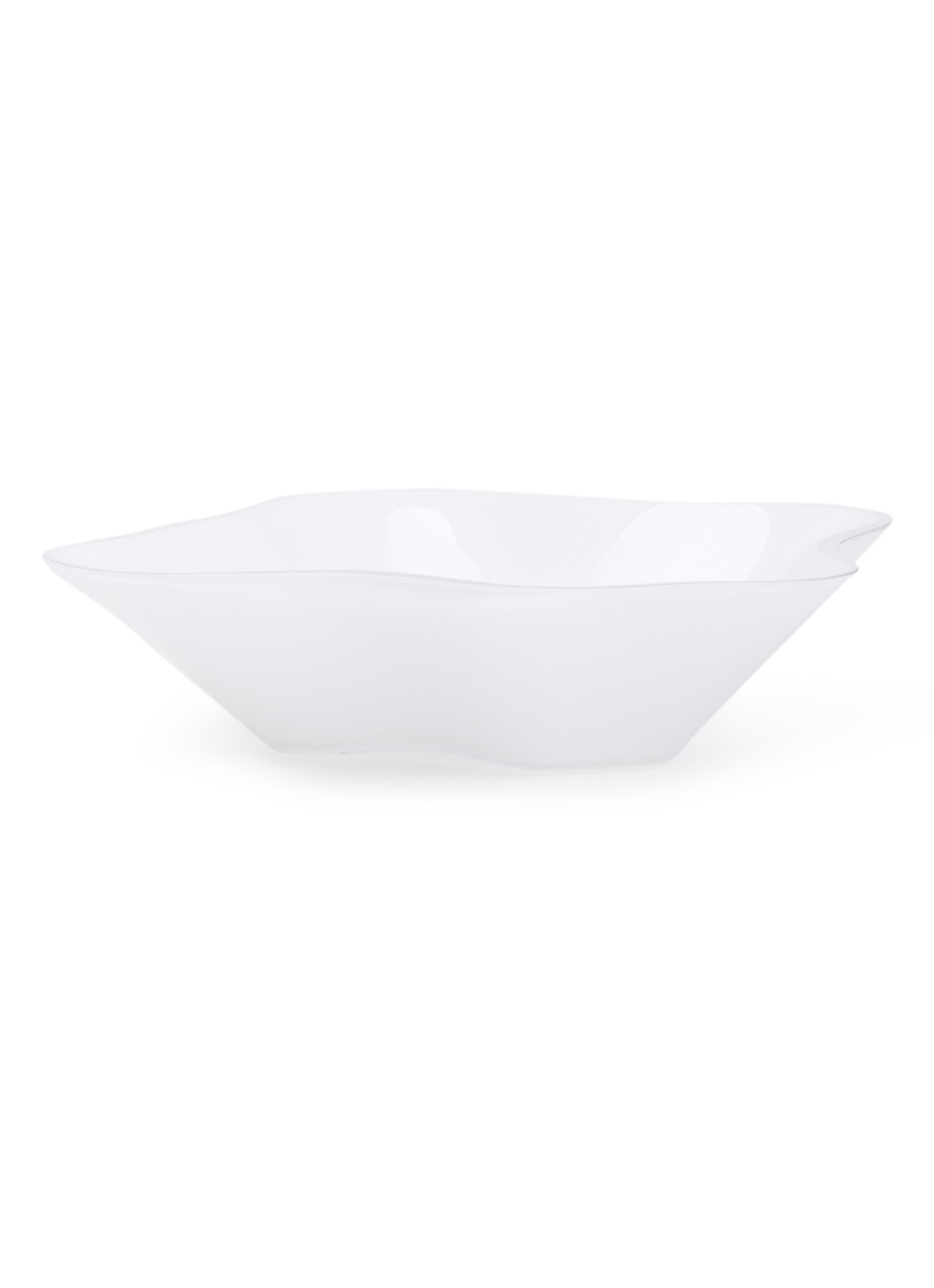 Iittala Alvar Aalto bloemenschaal 27 cm - voorkant wit