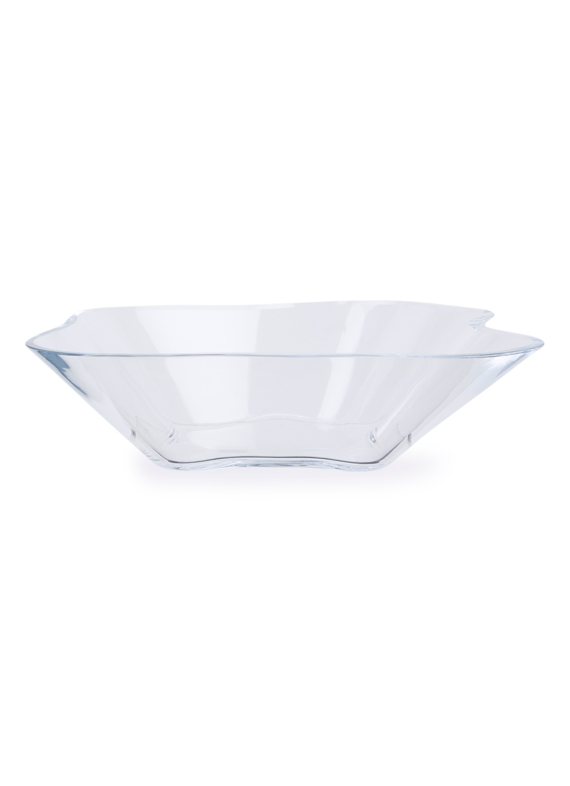 Iittala Alvar Aalto bloemenschaal 27 cm - voorkant transparant