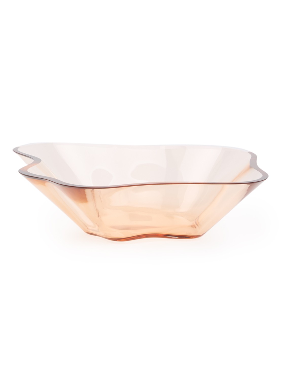 Iittala Alvar Aalto bloemenschaal 27 cm - voorkant lichtbruin