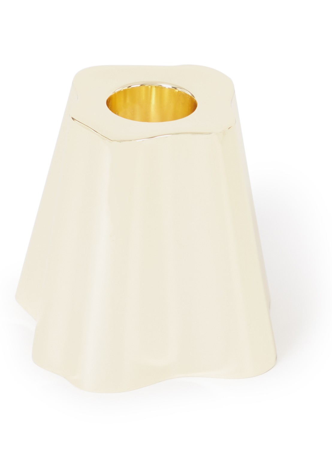 Iittala Alvar Aalto kandelaar 7,5 cm - voorkant goud