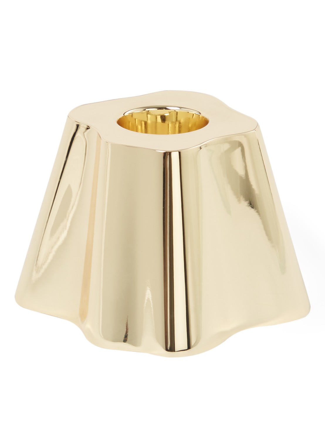 Iittala Alvar Aalto kandelaar 7,8 cm - voorkant goud