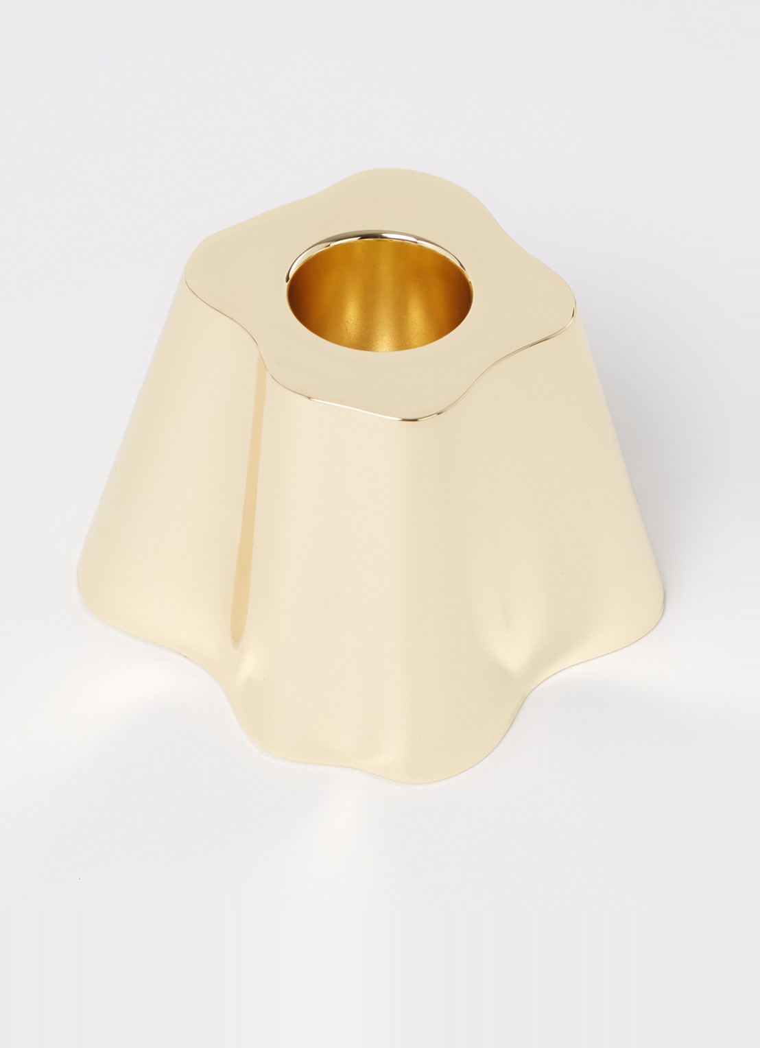 Iittala Alvar Aalto kandelaar 7,8 cm - voorkant 2 goud