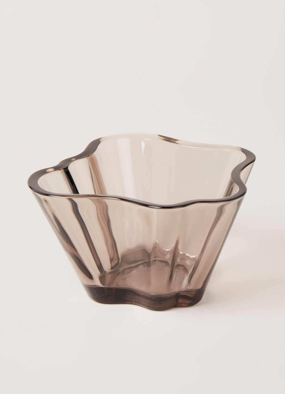 Iittala Alvar Aalto kom 14 cm - voorkant 3 bruin