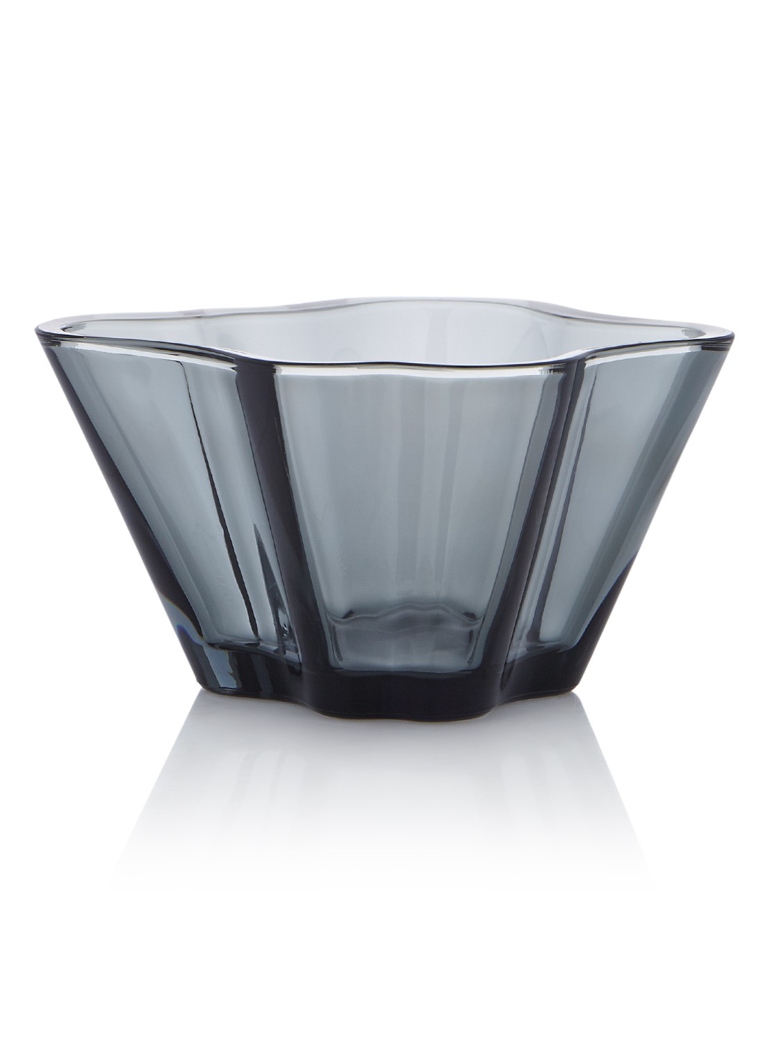 Iittala Alvar Aalto schaal 12 cm - voorkant donkergrijs