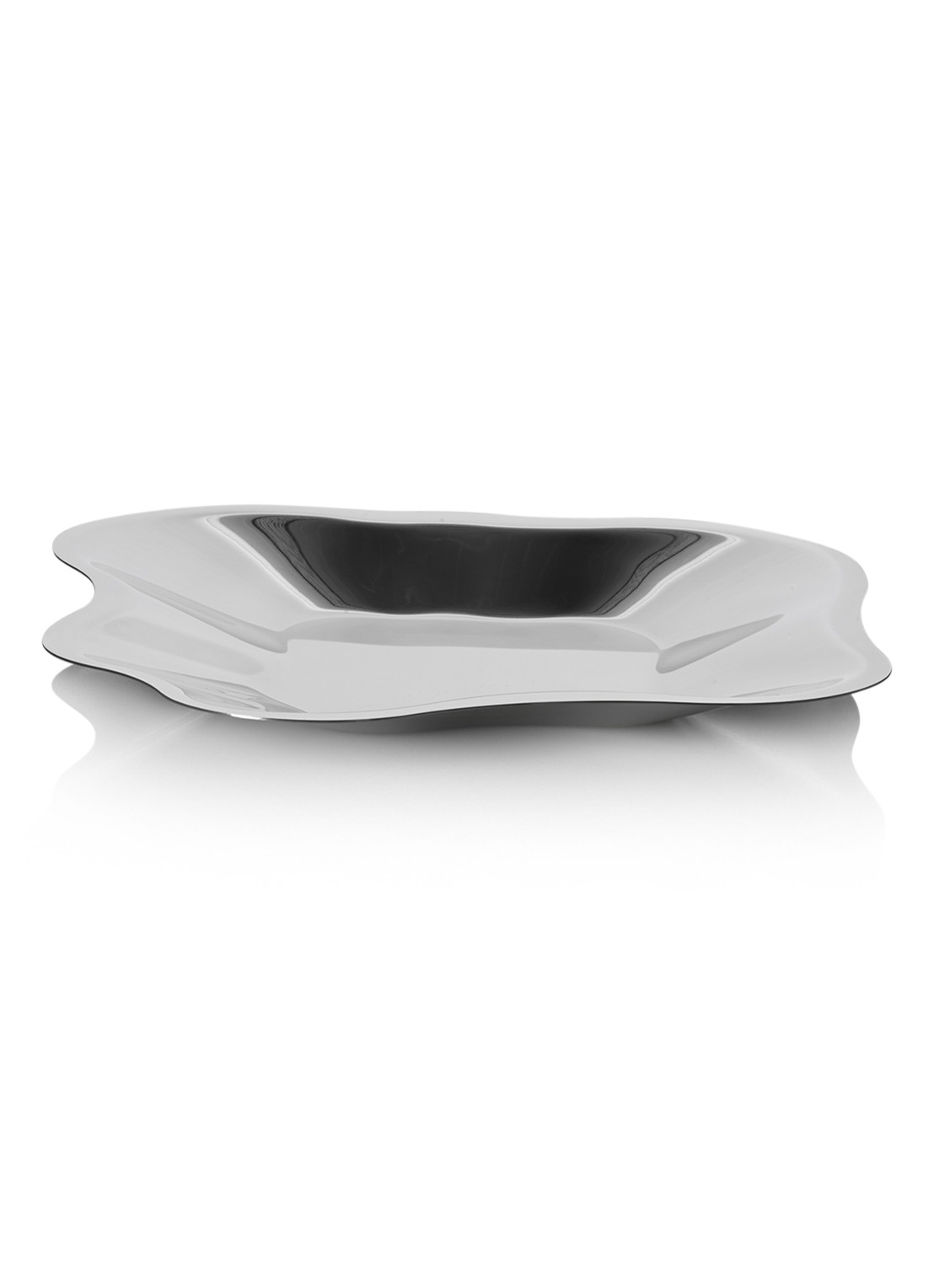 Iittala Alvar Aalto schaal 35,8 cm - voorkant roestvrijstaal