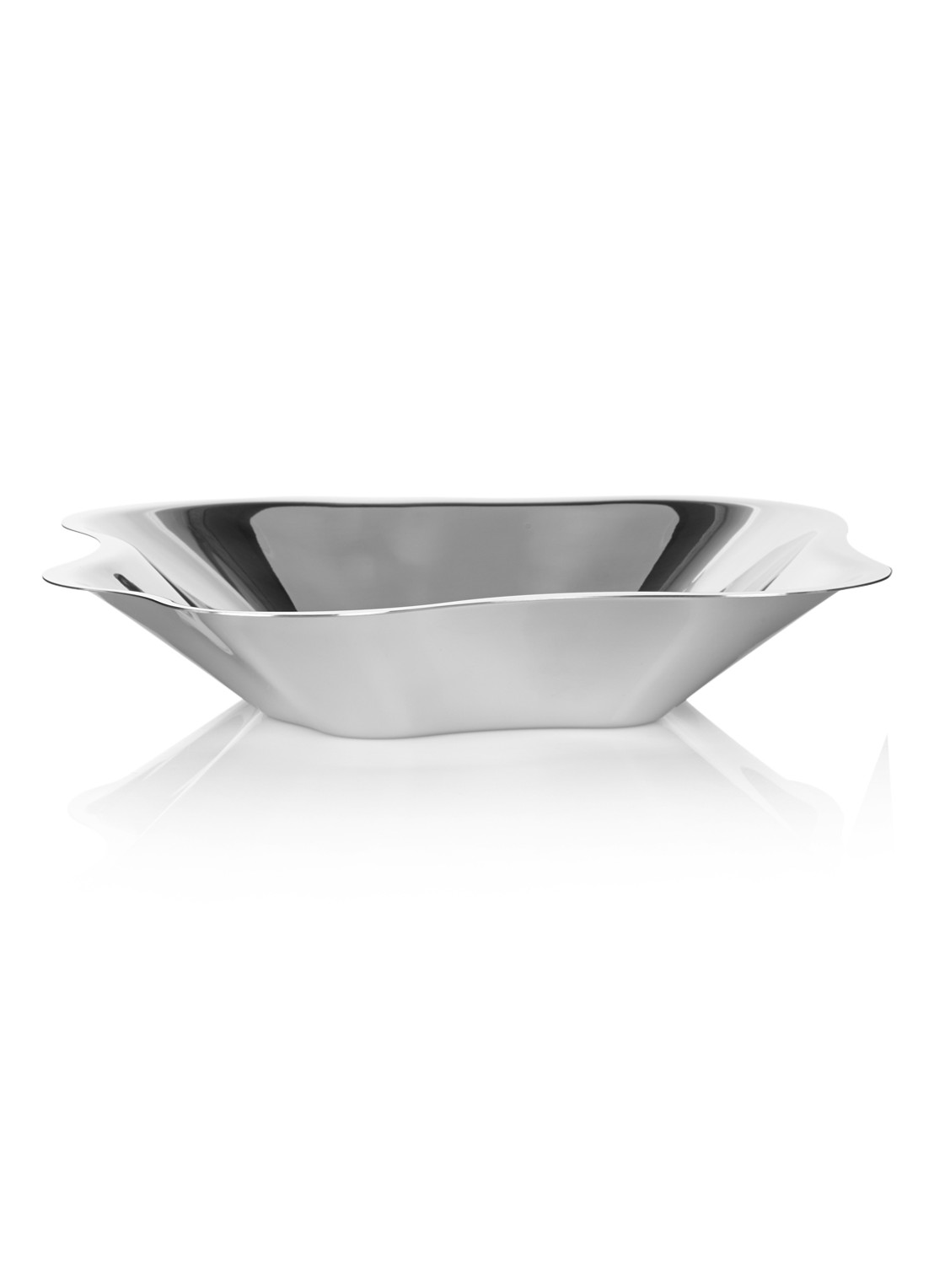 Iittala Alvar Aalto schaal 36 cm - voorkant roestvrijstaal