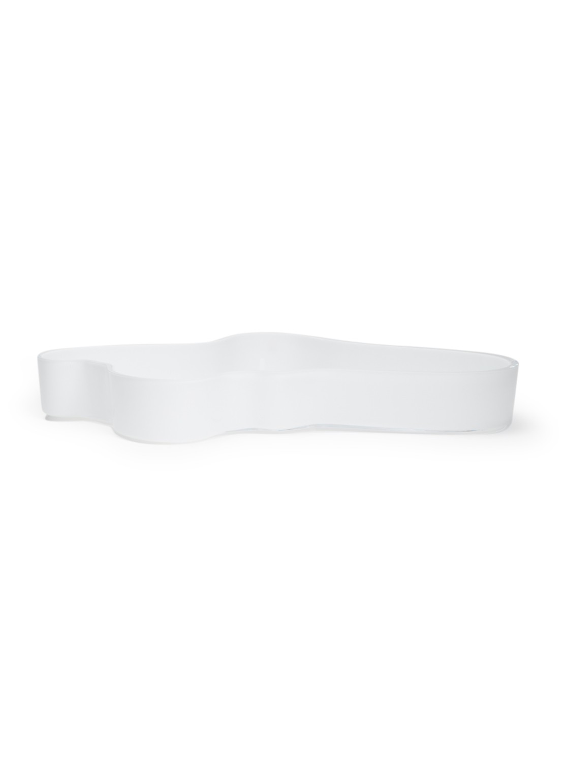Iittala Alvar Aalto schaal ovaal 38 cm - voorkant wit