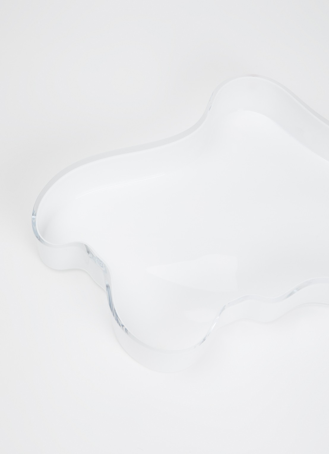 Iittala Alvar Aalto schaal ovaal 38 cm - voorkant 2 wit