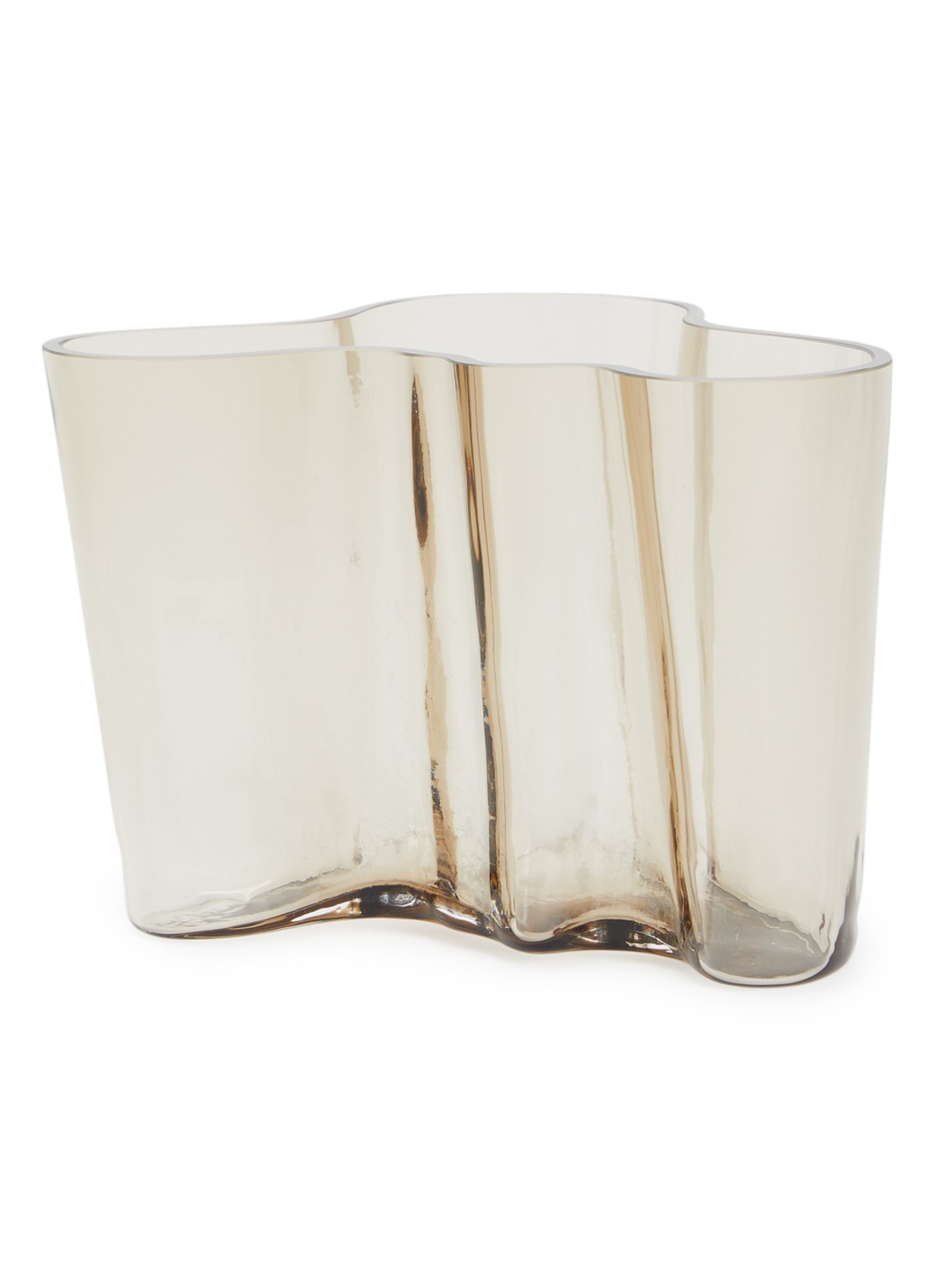 Iittala Alvar Aalto vaas 14 cm - voorkant lichtbruin