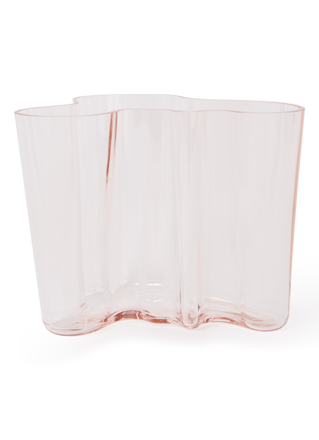 Iittala Alvar Aalto vaas 16 cm - voorkant zalmroze