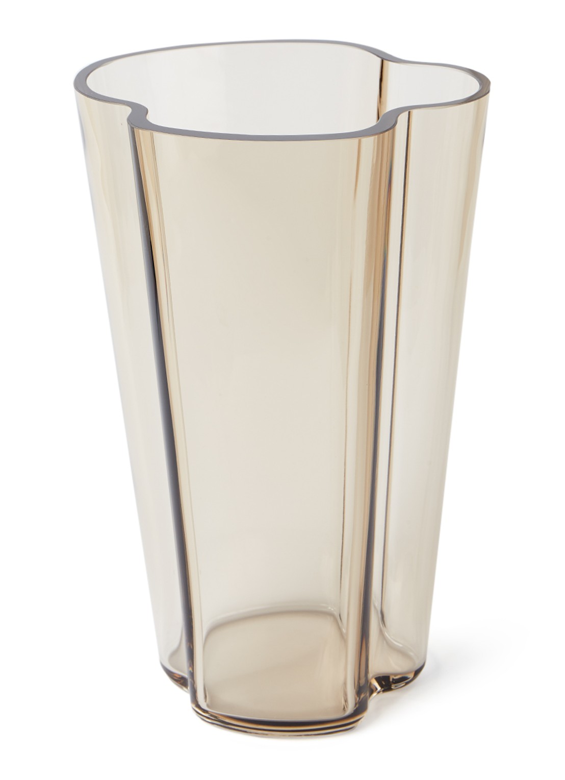 Iittala Alvar Aalto vaas 22 cm - voorkant 2 bruin