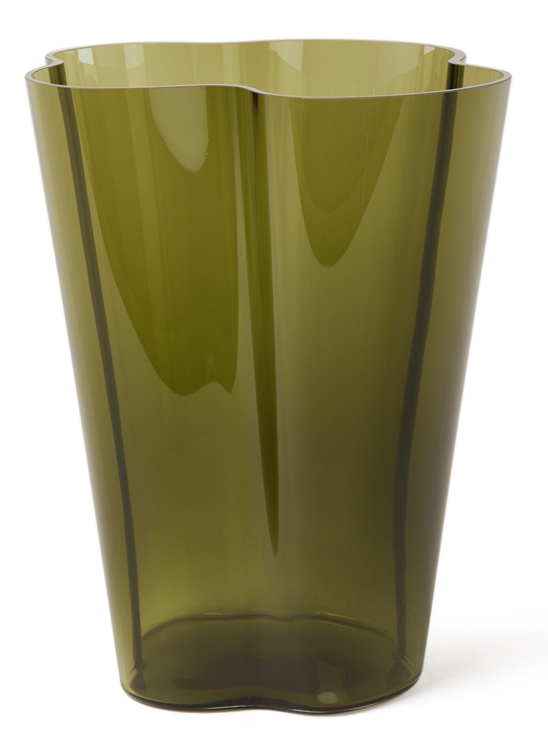 Iittala Alvar Aalto vaas 27 cm - voorkant mosgroen