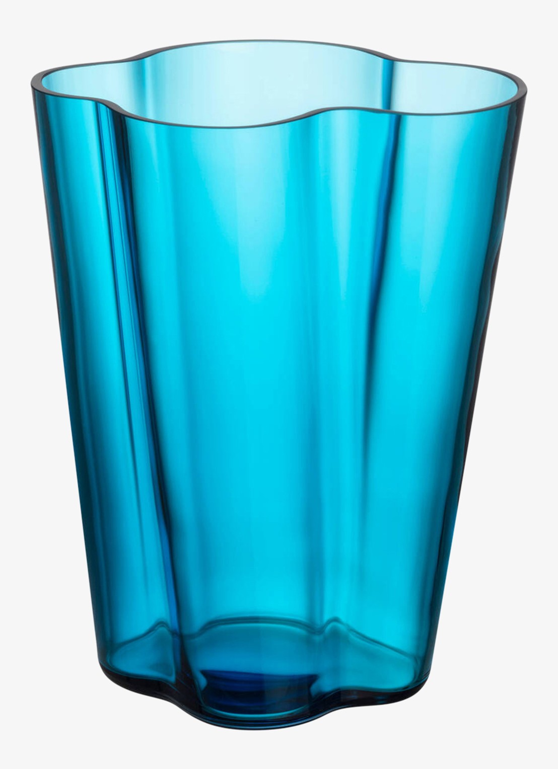 Iittala Alvar Aalto vaas 27 cm - voorkant blauw