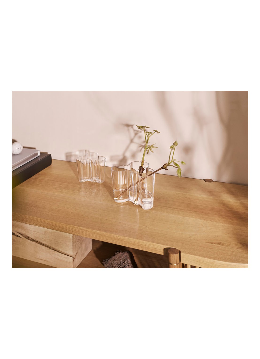 Iittala Alvar Aalto vaas helder 12 cm - detail transparant