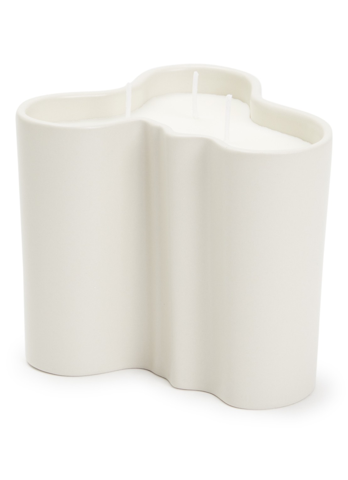 Iittala Alvar Aalto Zand geurkaars 1048 gram - voorkant beige