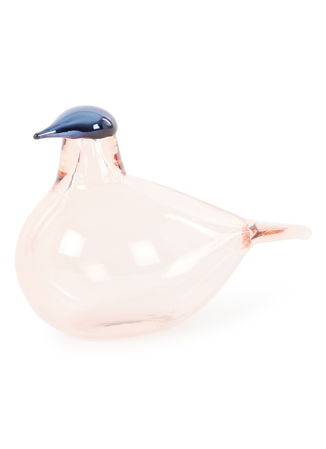 Iittala Birds by Toikka Chiffchaff 8 cm - voorkant zalmroze