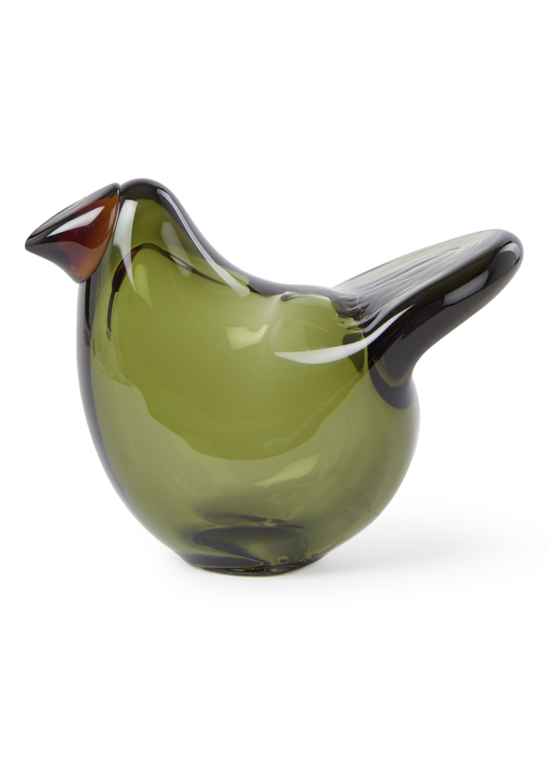 Iittala Birds by Toikka Flycatcher 7 cm - voorkant 2 mosgroen