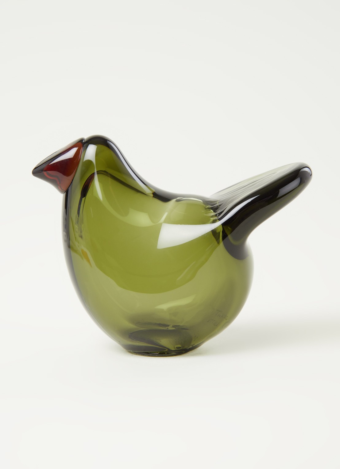 Iittala Birds by Toikka Flycatcher 7 cm - voorkant 3 mosgroen