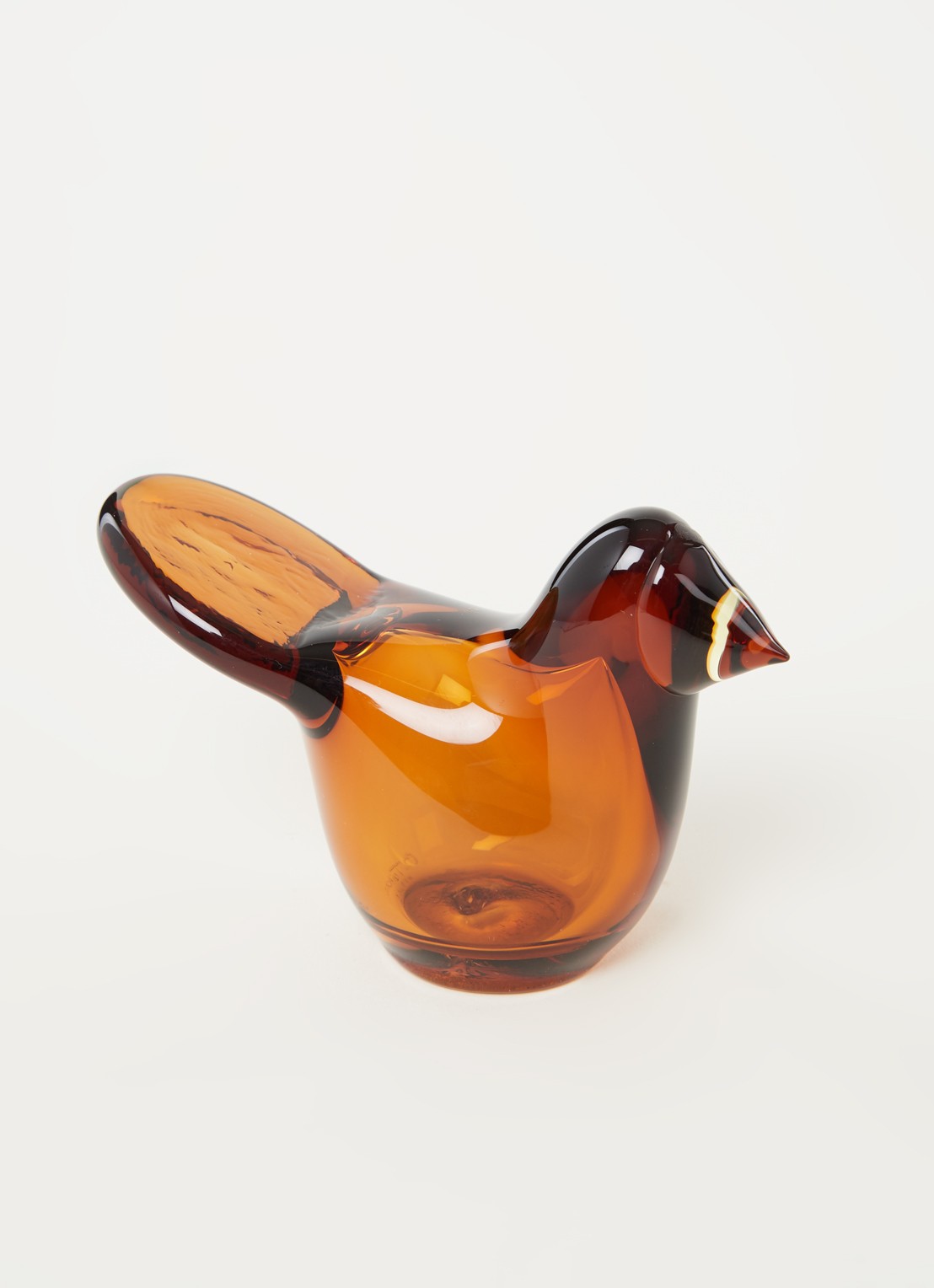 Iittala Birds by Toikka Flycatcher 7 cm - voorkant 2 oranjebruin