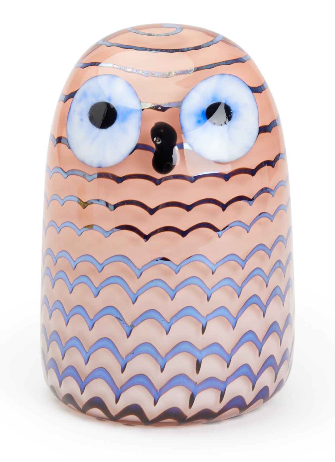Iittala Birds by Toikka Owlet 10,5 cm - voorkant zalmroze