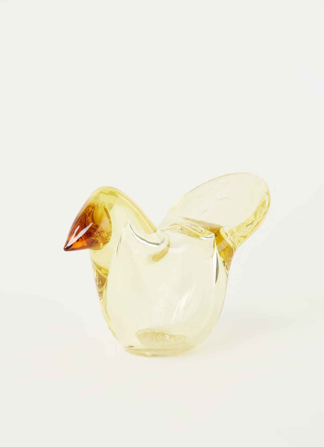 Iittala Birds by Toikka vliegenvanger 9 cm - voorkant 2 geel