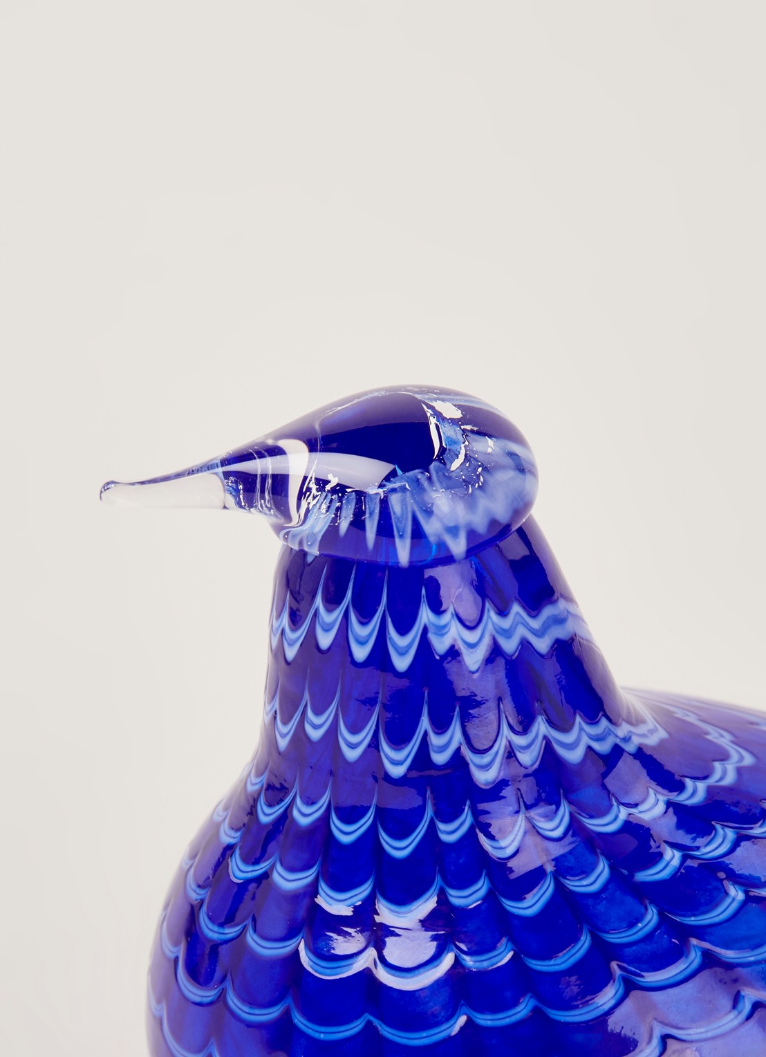 Iittala Blauwveer vogel van glas 14,5 cm - detail 3 blauw