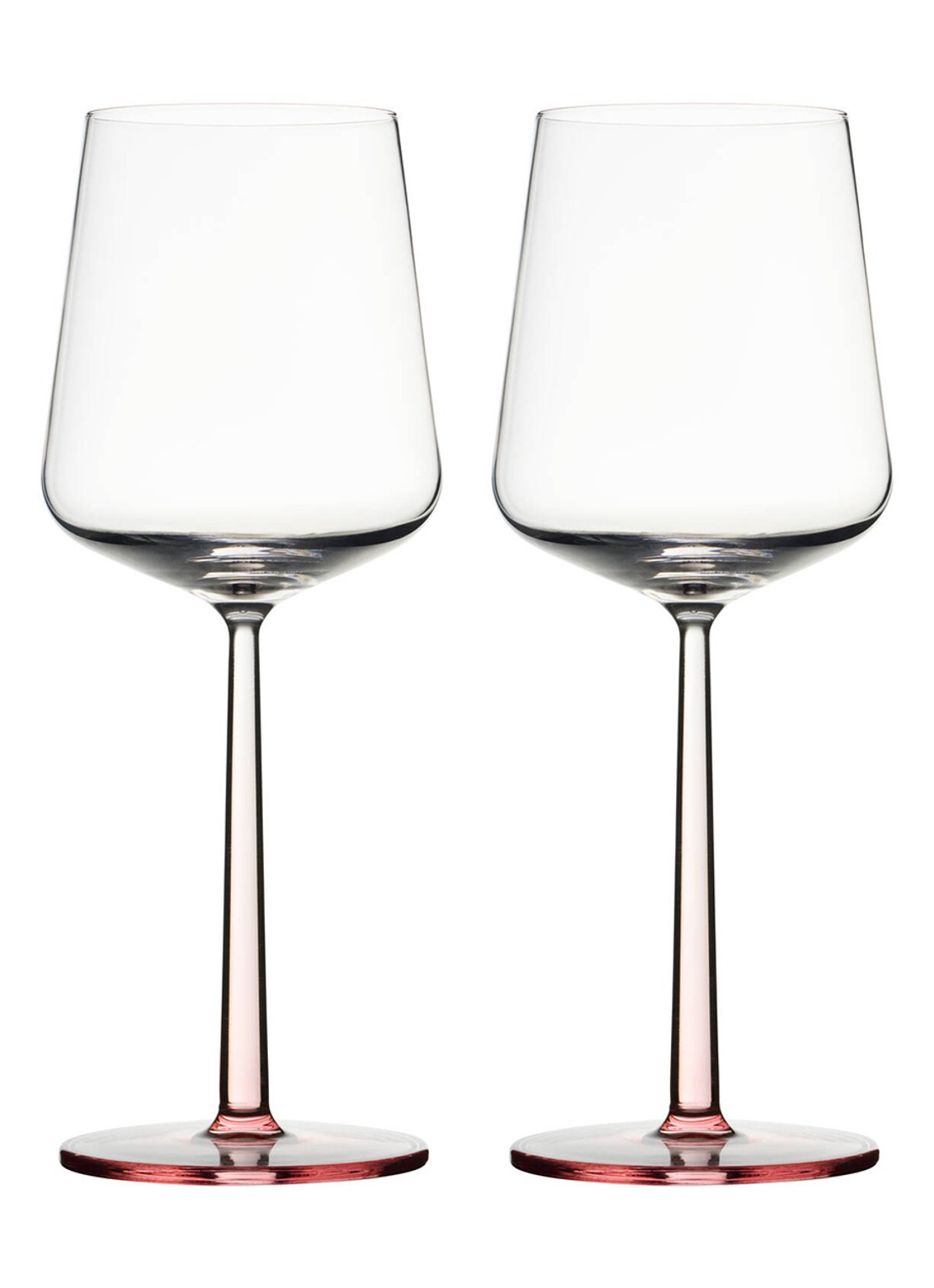 Iittala Essence rode wijnglas 45 cl set van 2 - voorkant roze