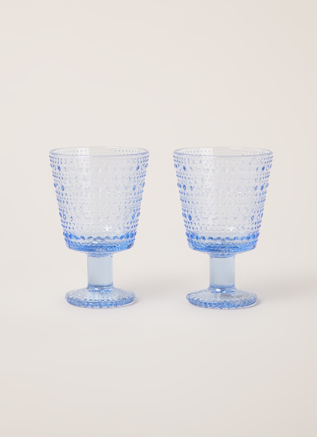 Iittala Glas 26 cl set van 2 - voorkant 3 blauw