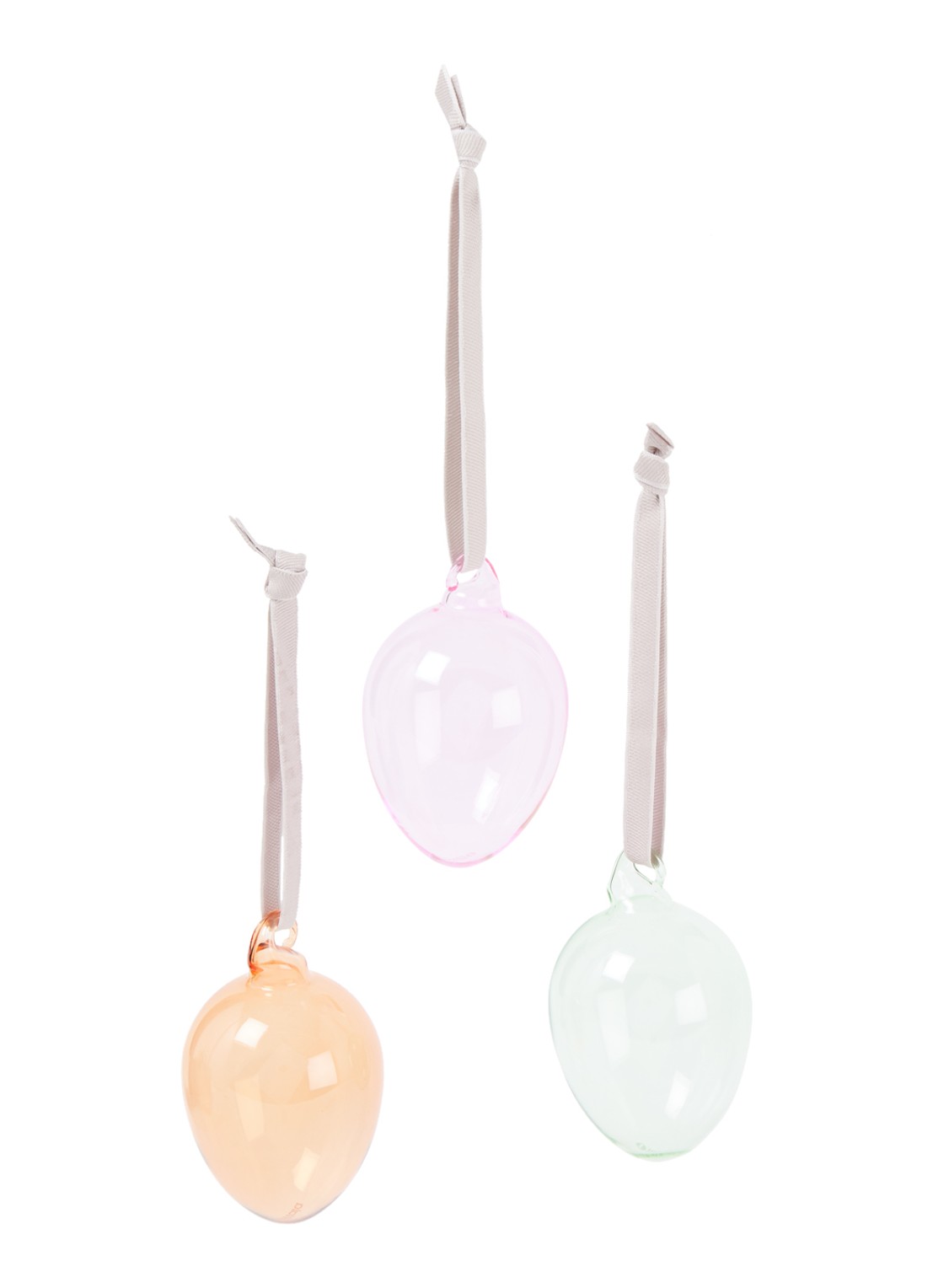 Iittala Glazen ei paasornament 15,5 cm set van 3  - voorkant 2 multicolor