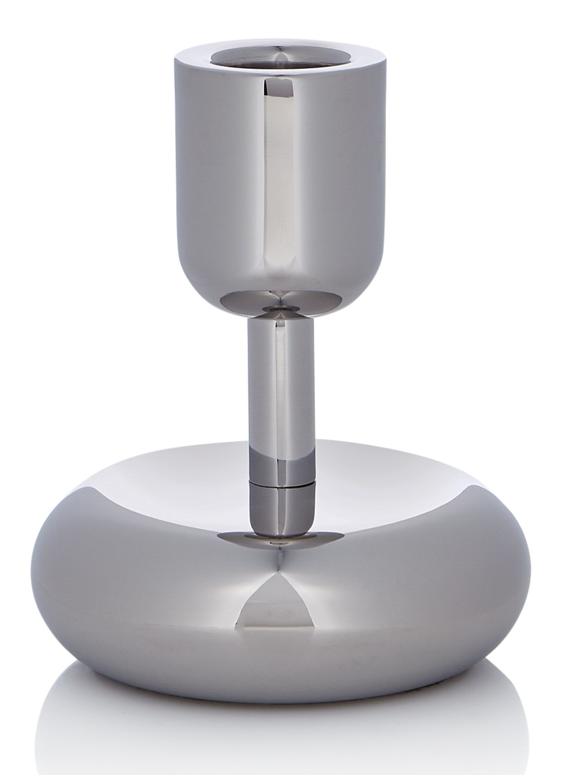 Iittala Kandelaar 10 cm - voorkant zilver