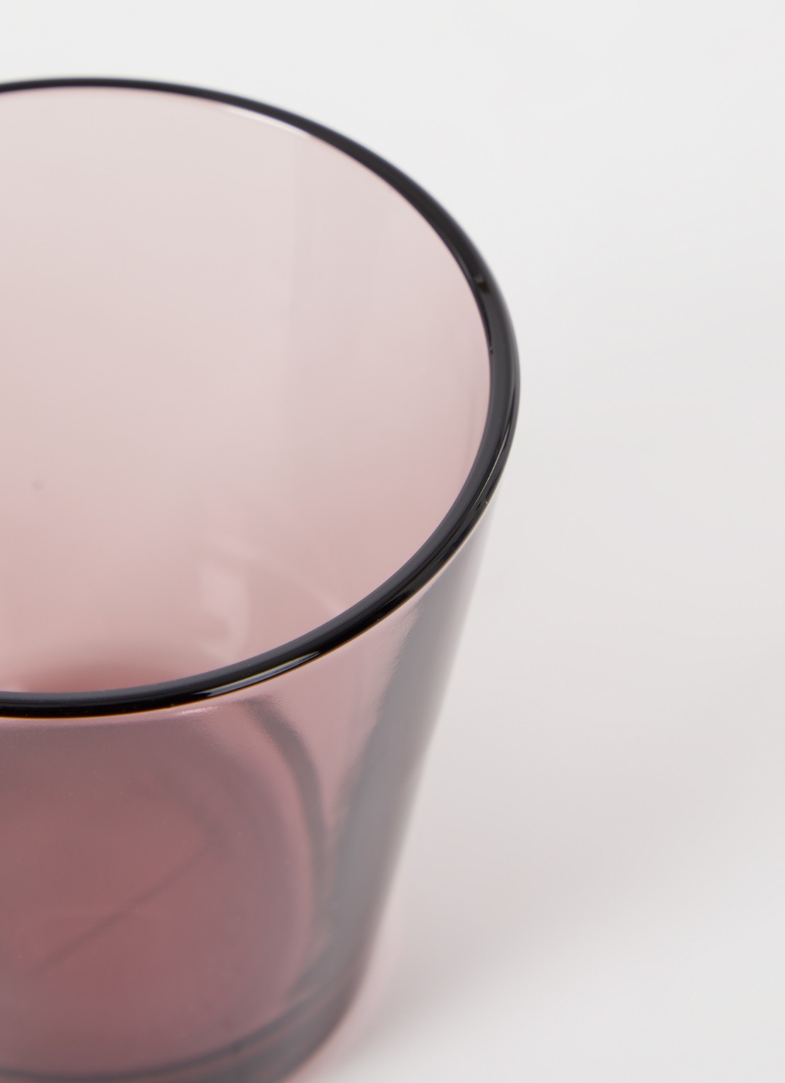 Iittala Kartio drinkglas 21 cl set van 2 - voorkant 2 donkerroze