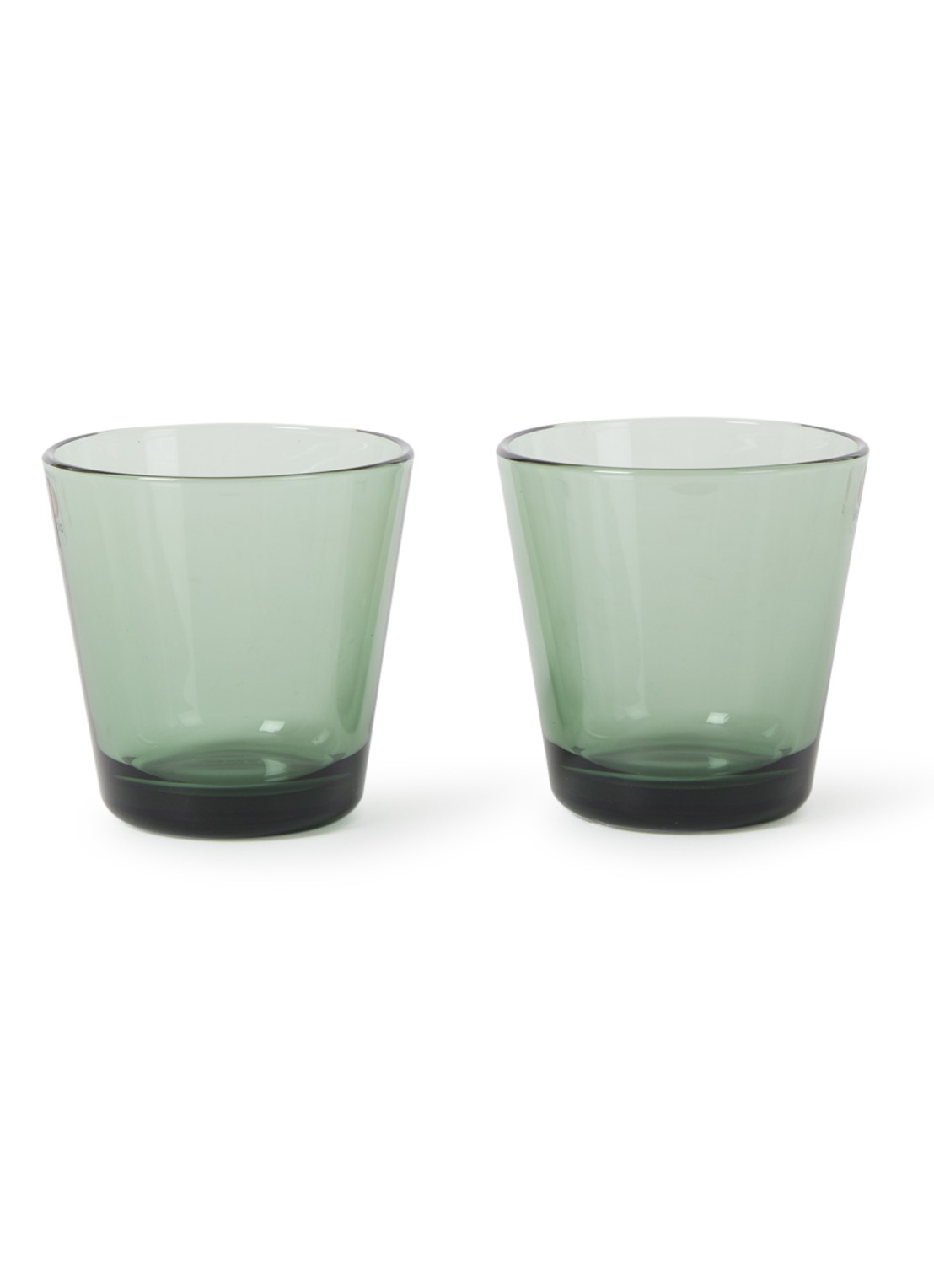 Iittala Kartio drinkglas 21 cl set van 2 - voorkant groen