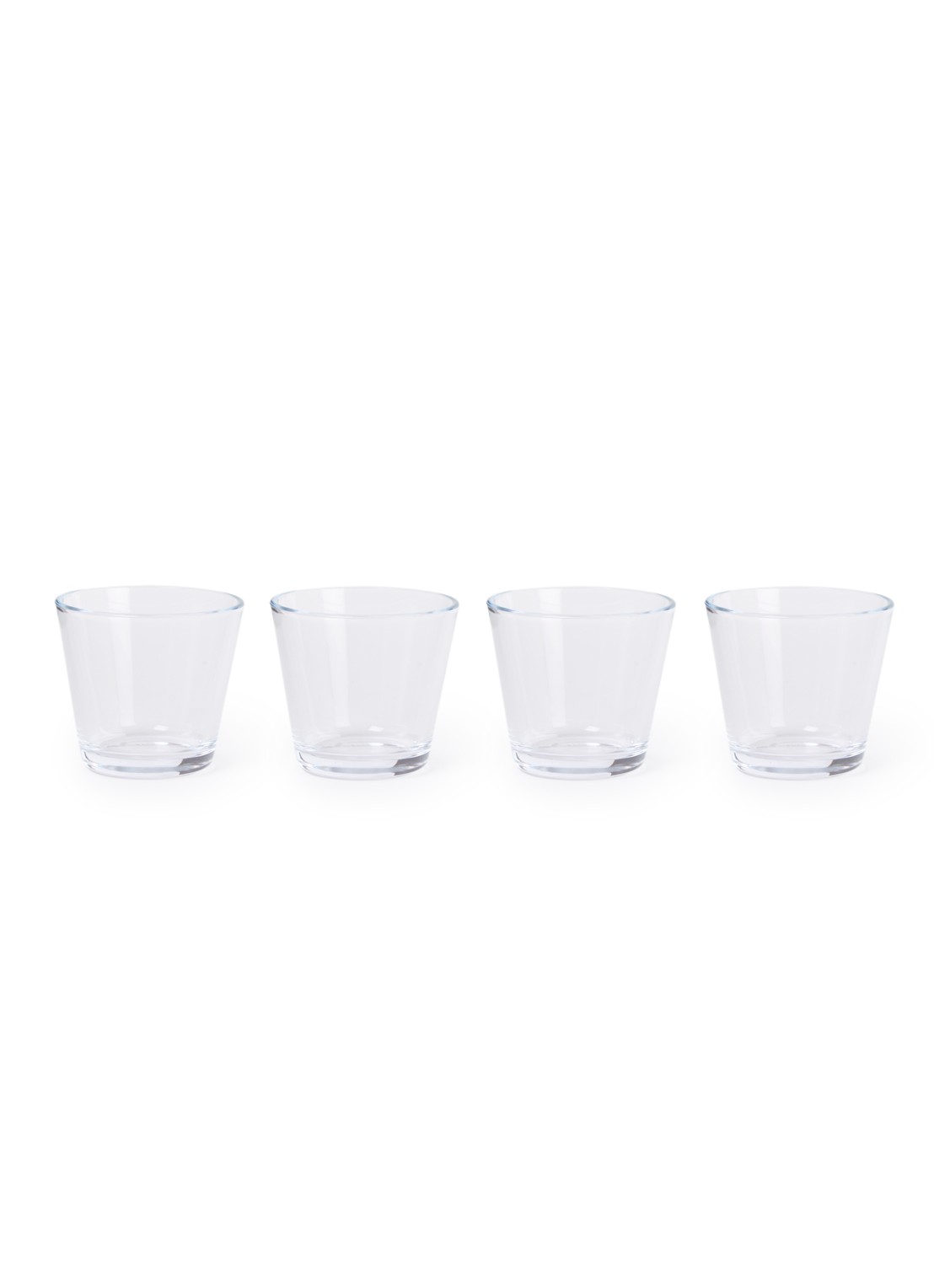 Iittala Kartio drinkglas 21 cl set van 4 - voorkant transparant