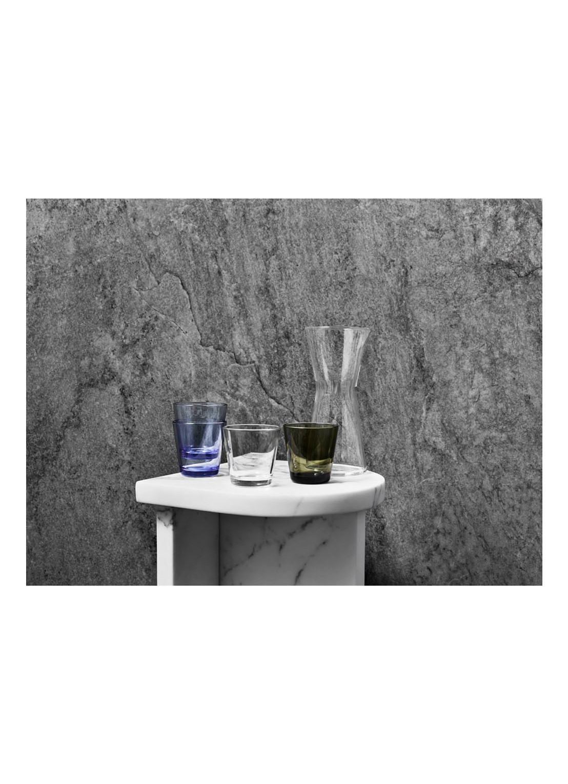 Iittala Kartio karaf 1 liter - voorkant 3 transparant