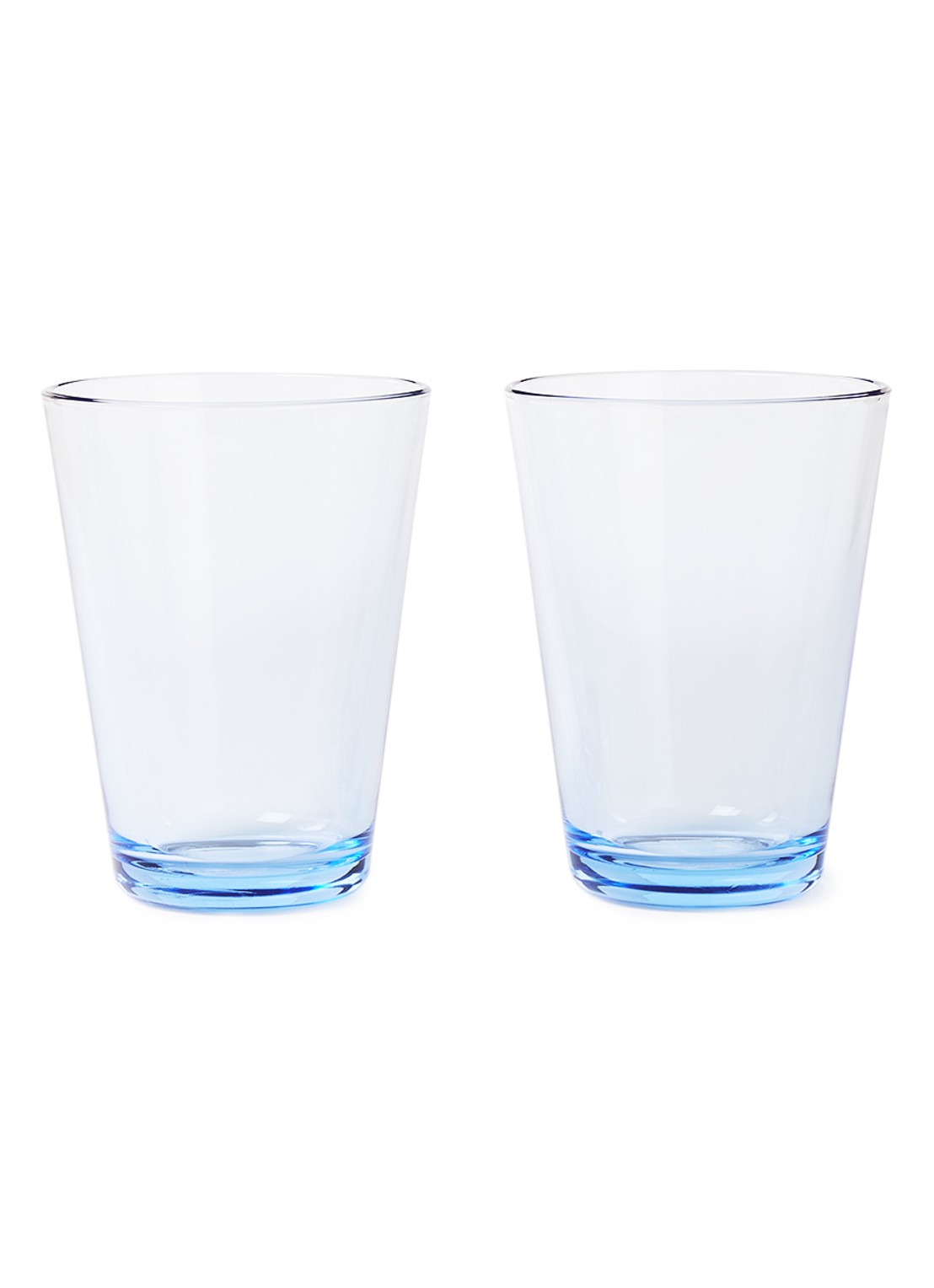 Iittala Kartio waterglas 40 cl set van 2 - voorkant blauw