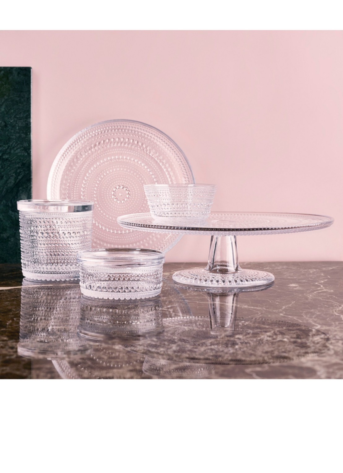 Iittala Kastehelmi kom 11 cm - voorkant 2 transparant