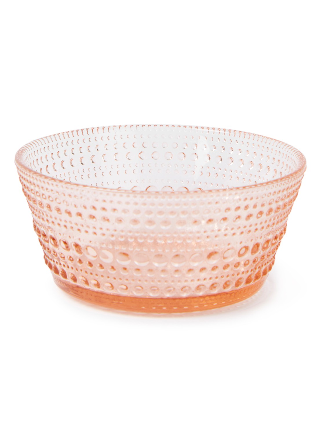 Iittala Kastehelmi kom 11 cm - voorkant zalmroze