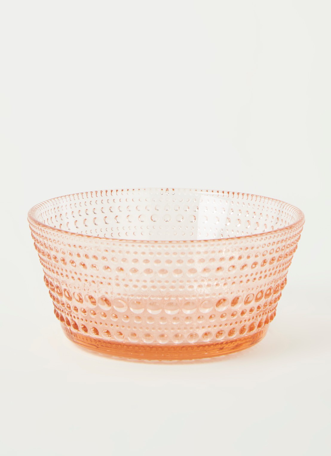 Iittala Kastehelmi kom 11 cm - voorkant 2 zalmroze