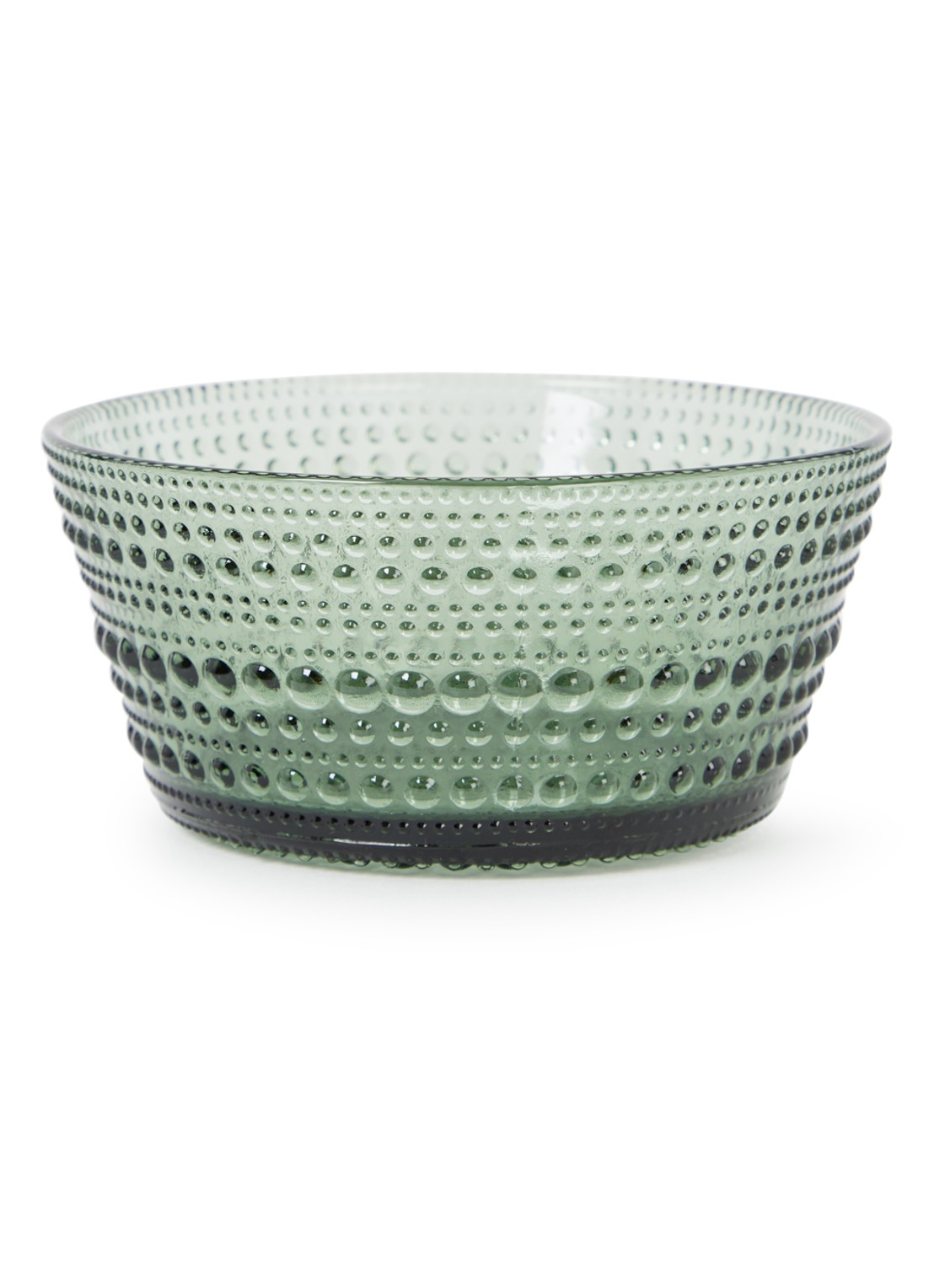 Iittala Kastehelmi kom 11 cm - voorkant groen