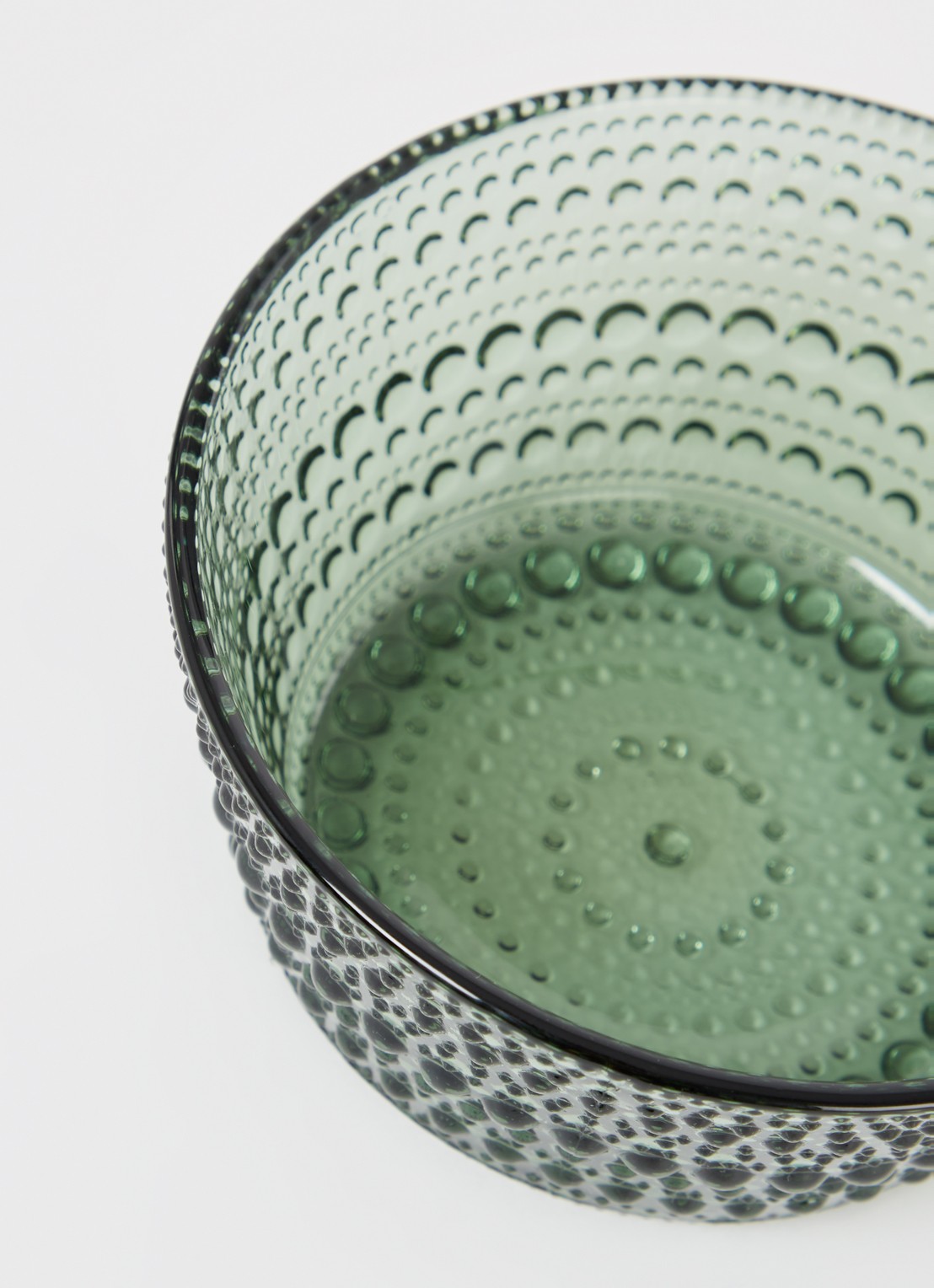 Iittala Kastehelmi kom 11 cm - voorkant 2 groen