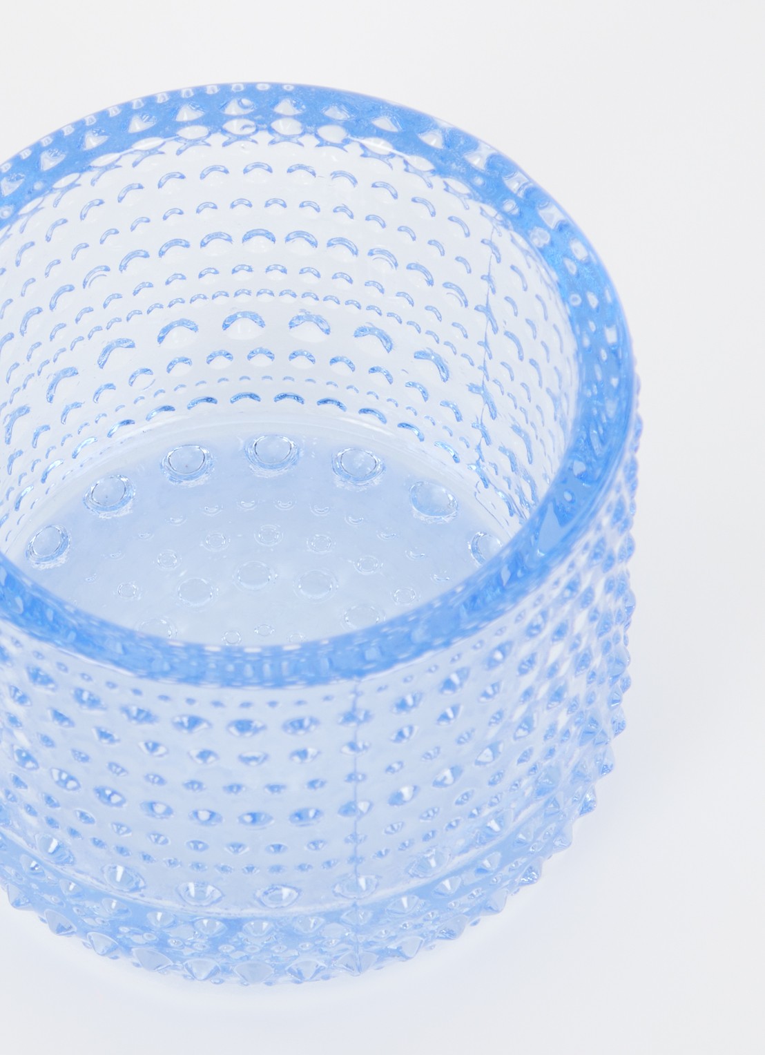 Iittala Kastehelmi waxinelichthouder 6,4 cm - voorkant 2 aquablauw