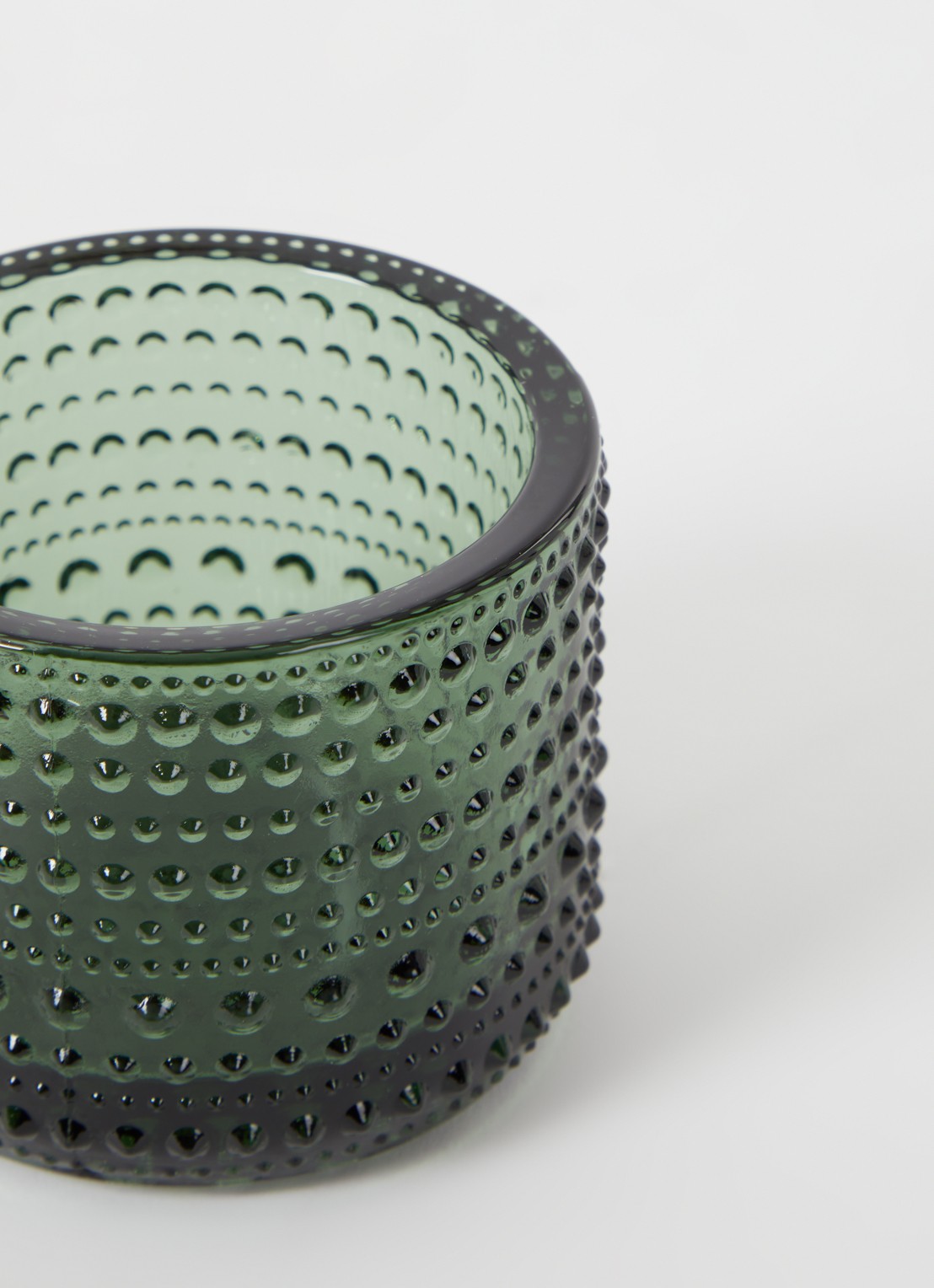 Iittala Kastehelmi waxinelichthouder 6 cm - voorkant 2 groen