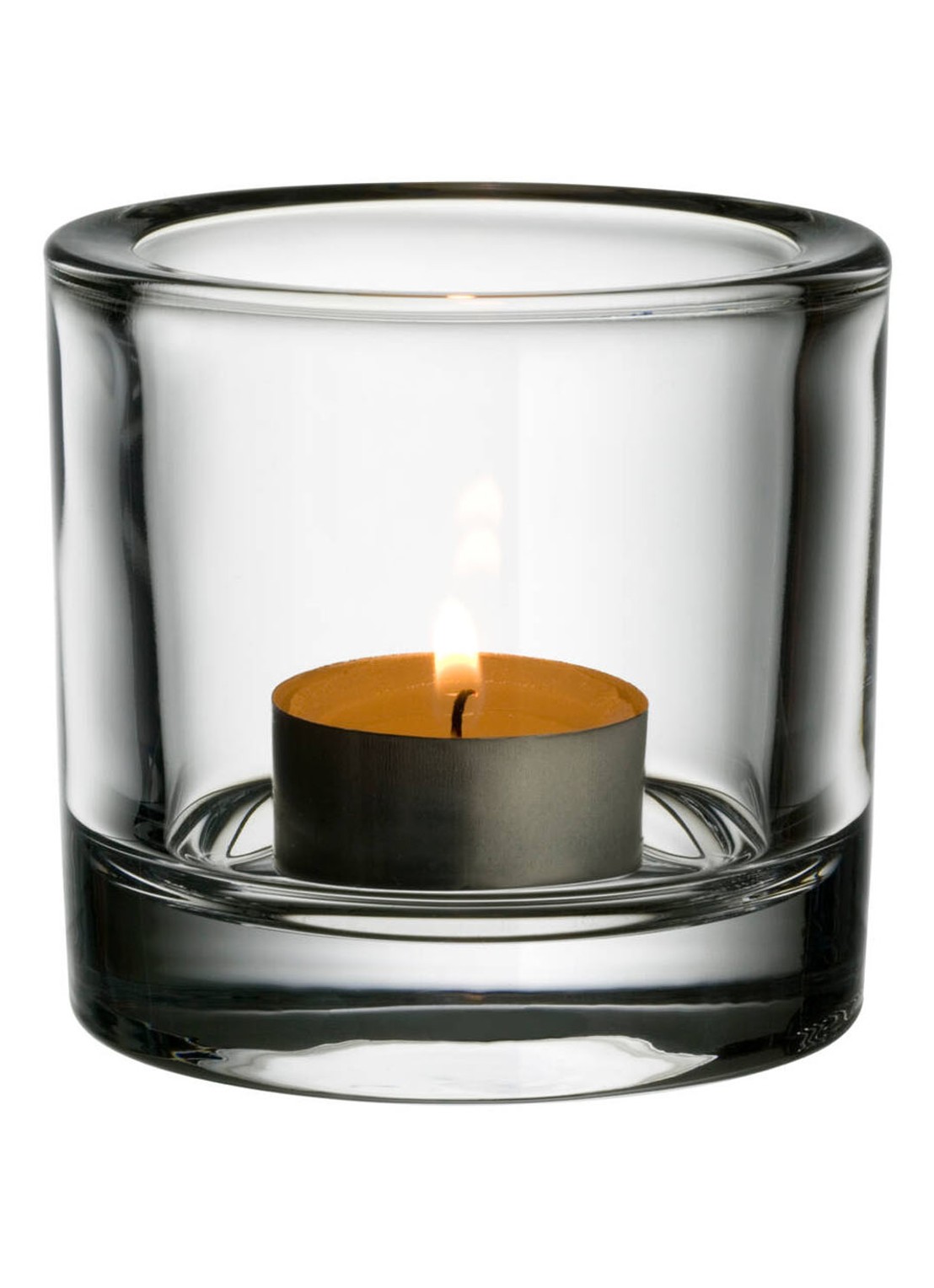 Iittala Kivi waxinelichthouder 6 cm - voorkant 3 transparant