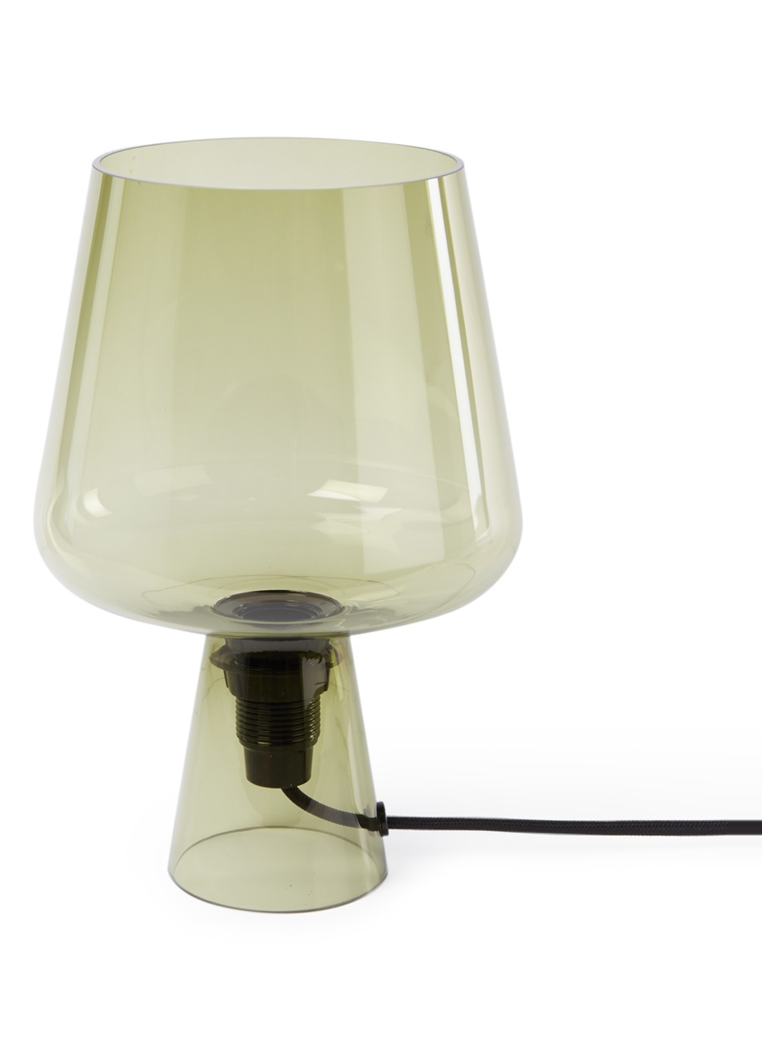 Iittala Leimu tafellamp 24 x Ø16,5 cm  - voorkant mosgroen